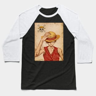 Luffy Scroll Baseball T-Shirt